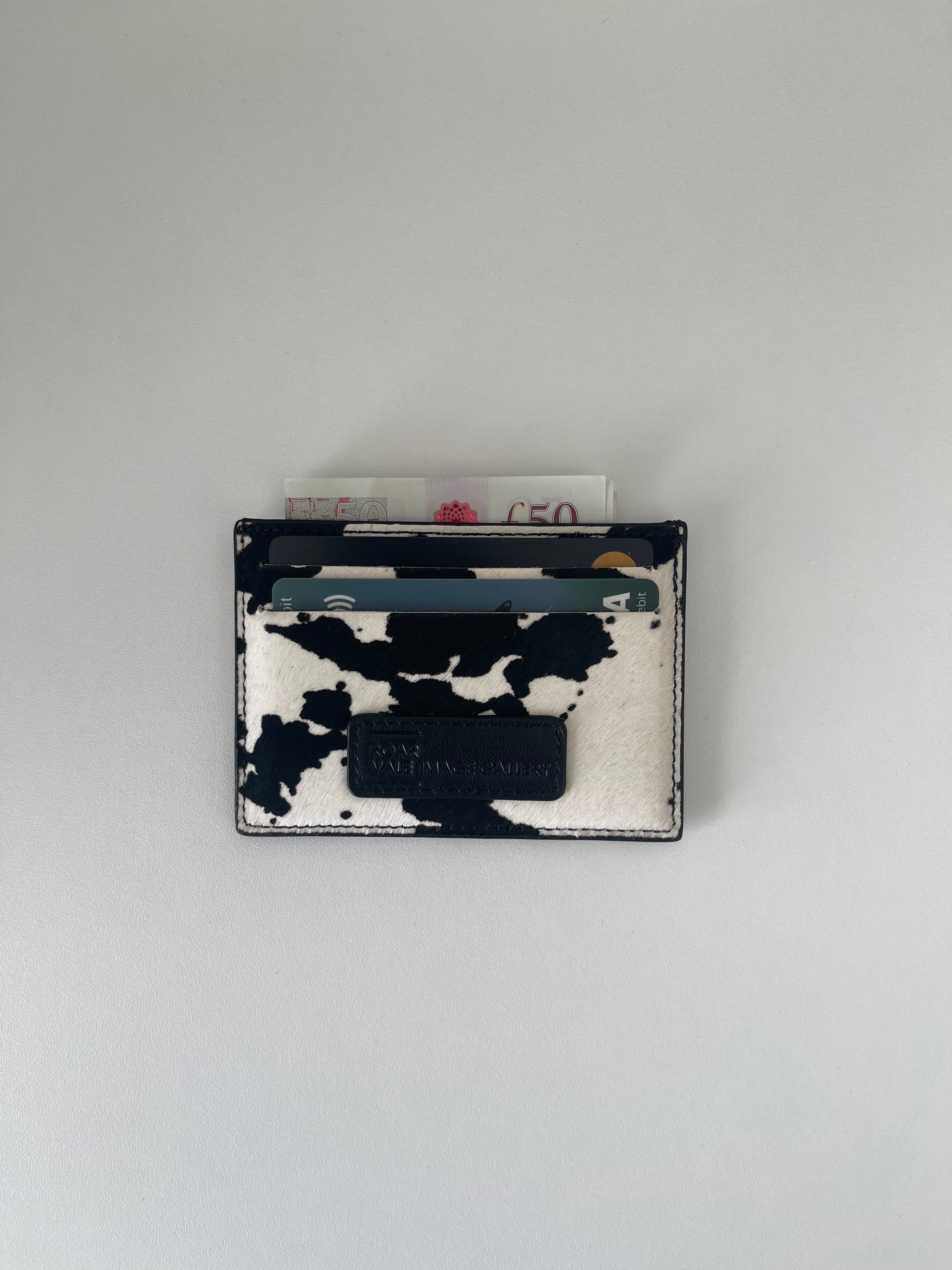 COW PRINT CARD & CASH HOLDER