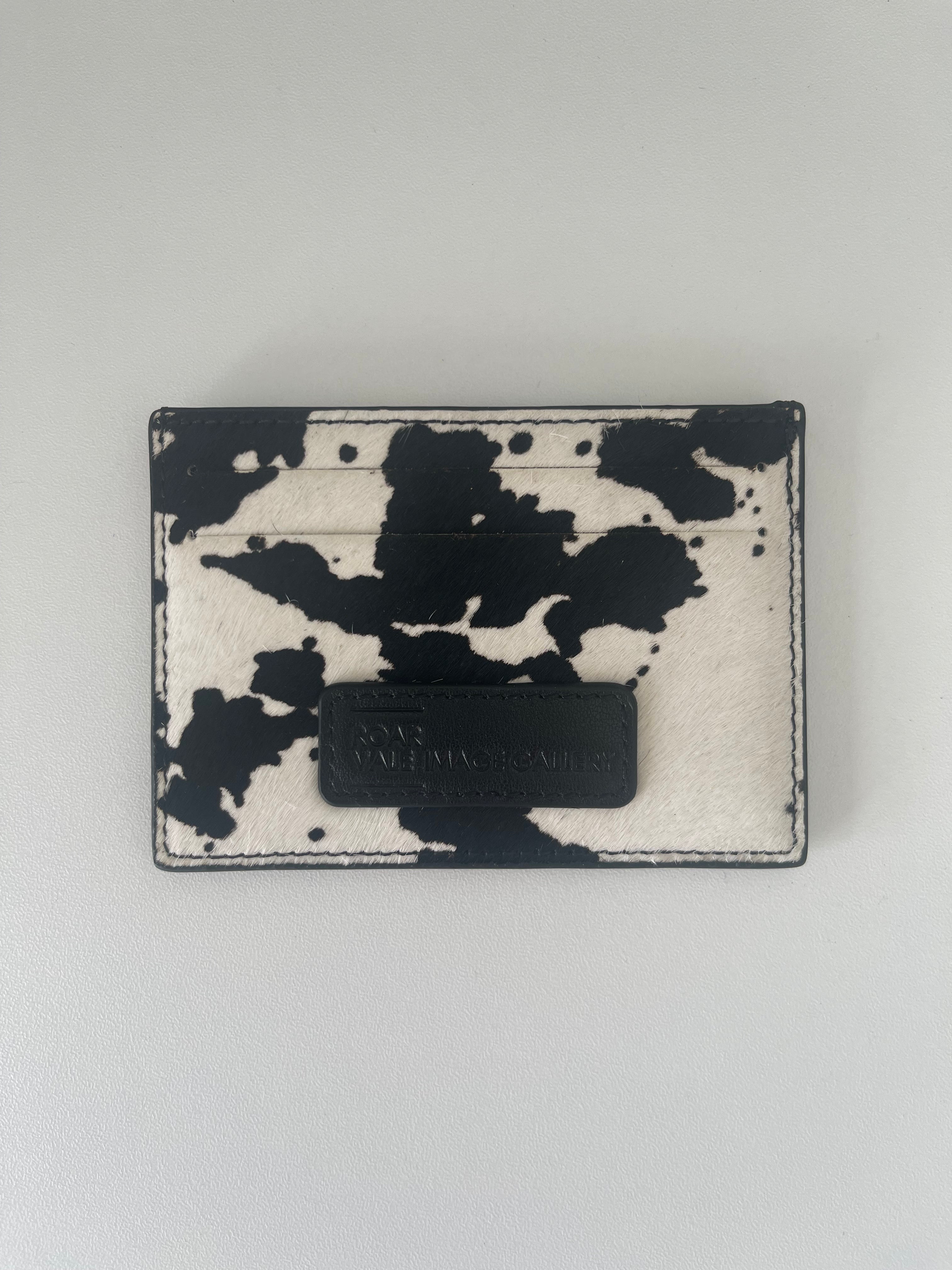 COW PRINT CARD & CASH HOLDER
