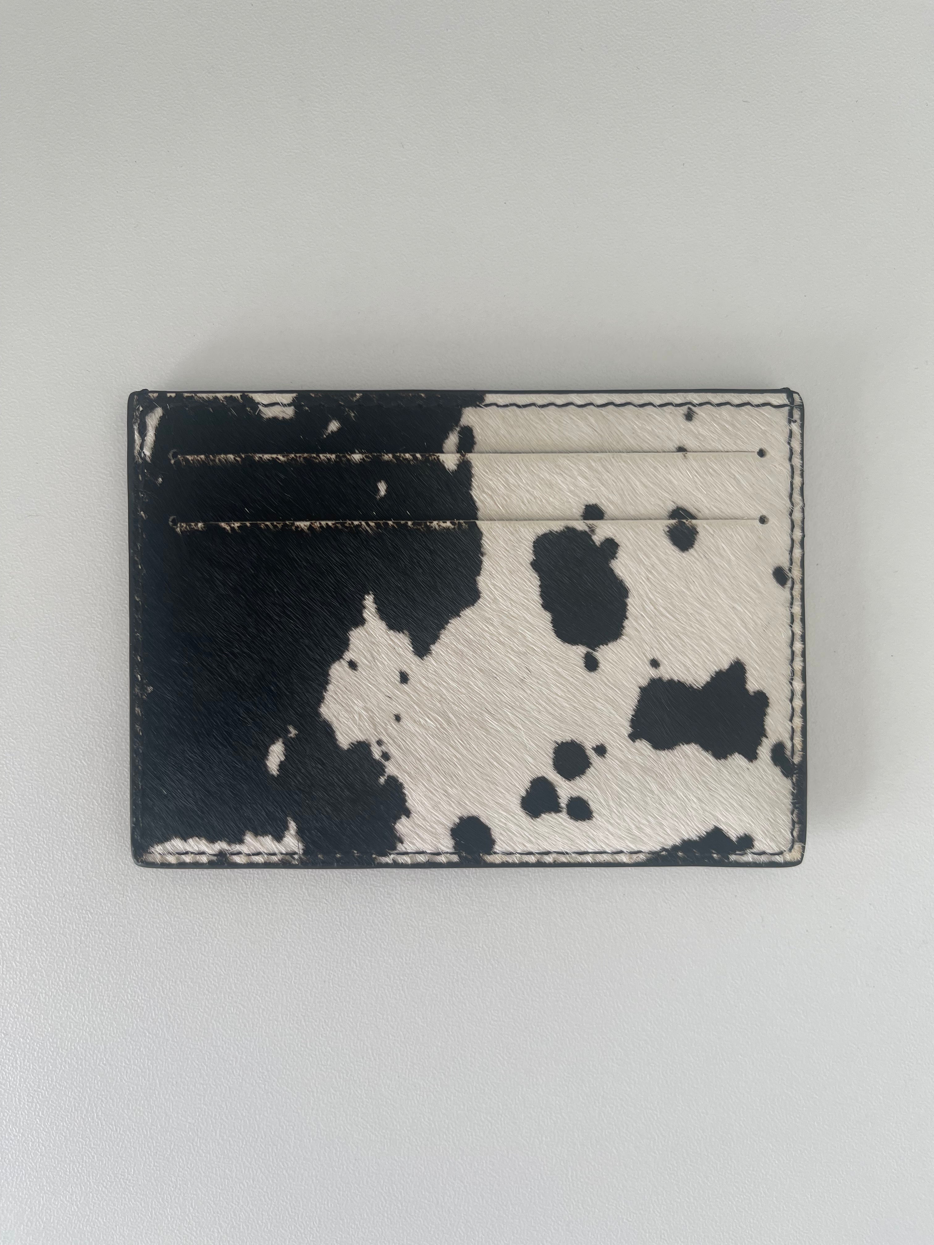 COW PRINT CARD & CASH HOLDER