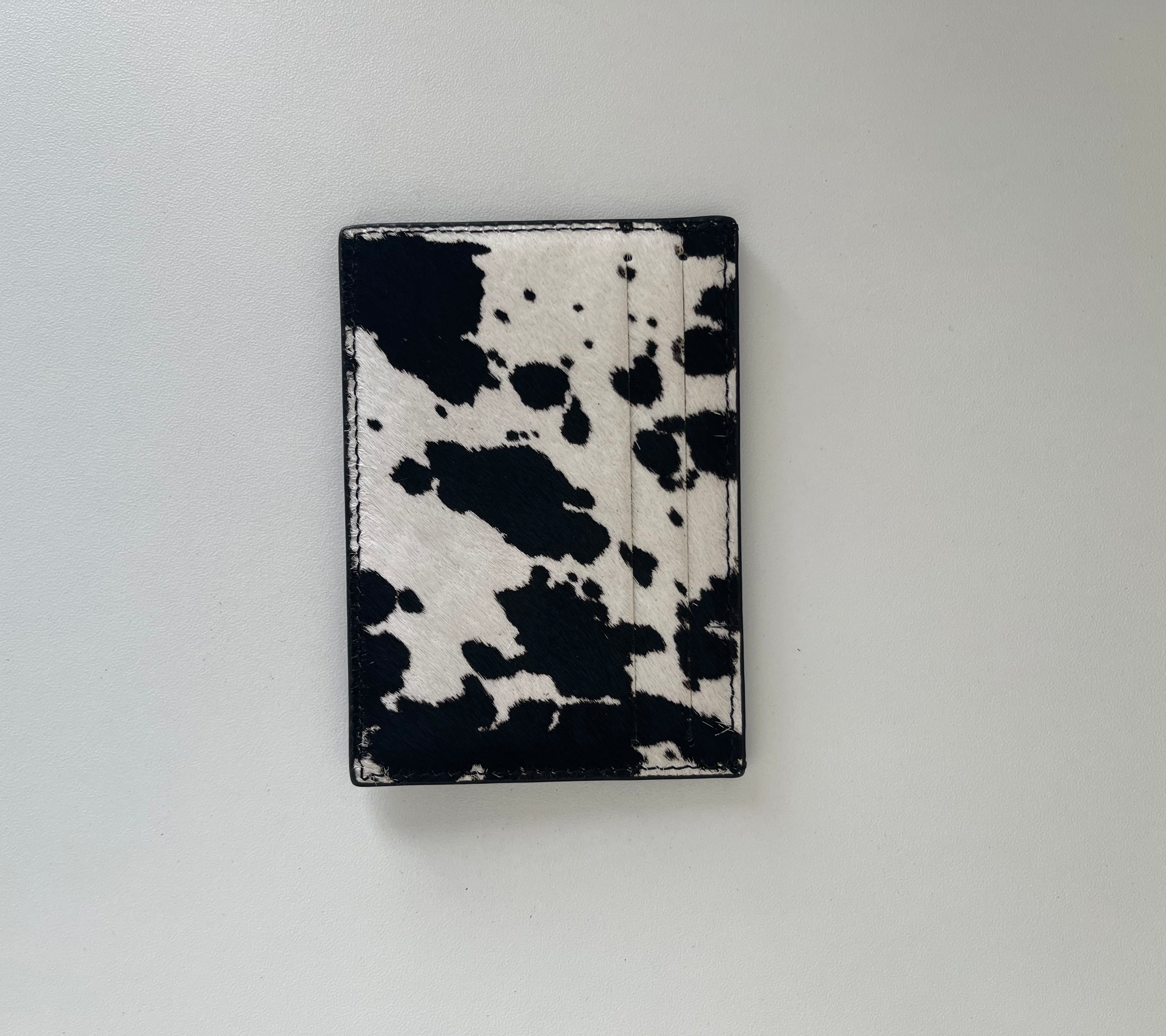 COW PRINT CARD & CASH HOLDER